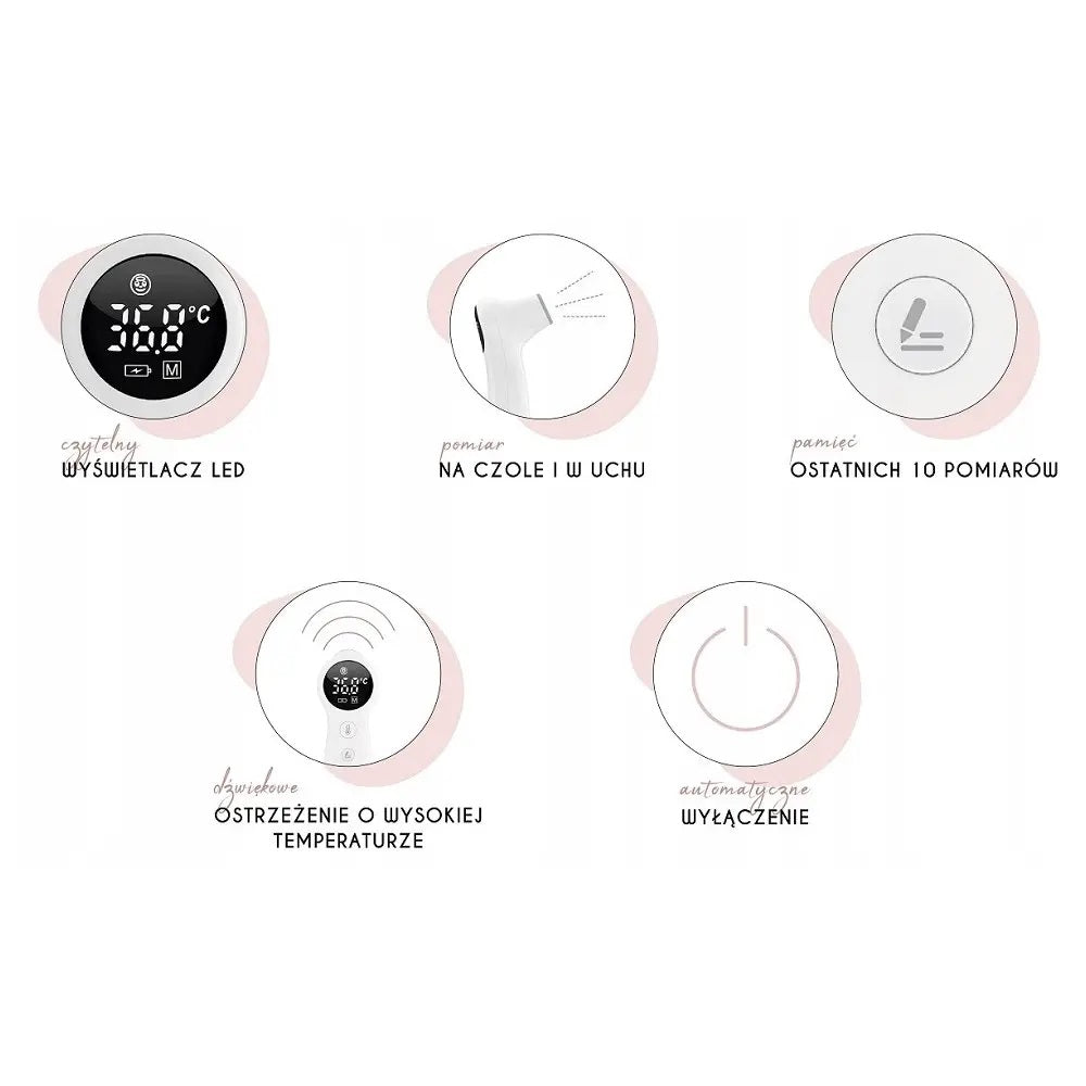Thermometer for Ear and Forehead YOONCO YT 7438 EAN (GTIN) 5904890237438