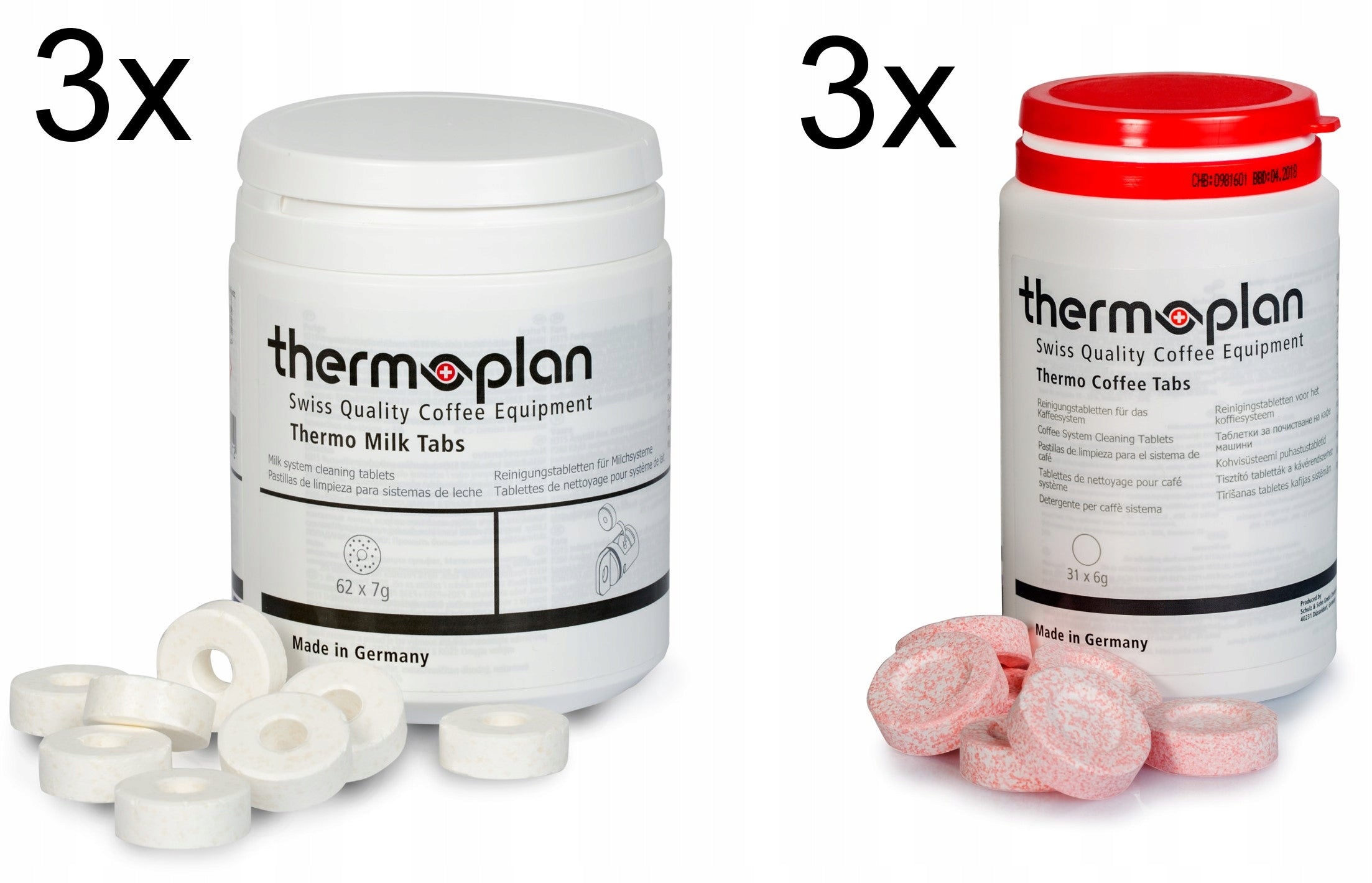 Thermoplan | Black&White 4 and 4c Tab-Set | Cleaning set for 3 months