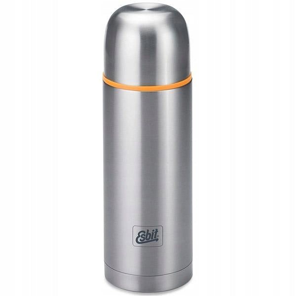 Thermos Esbit ISO Vacuum Flask 1,0l Silver Stainless Steel 2 Cups 2 Stoppers