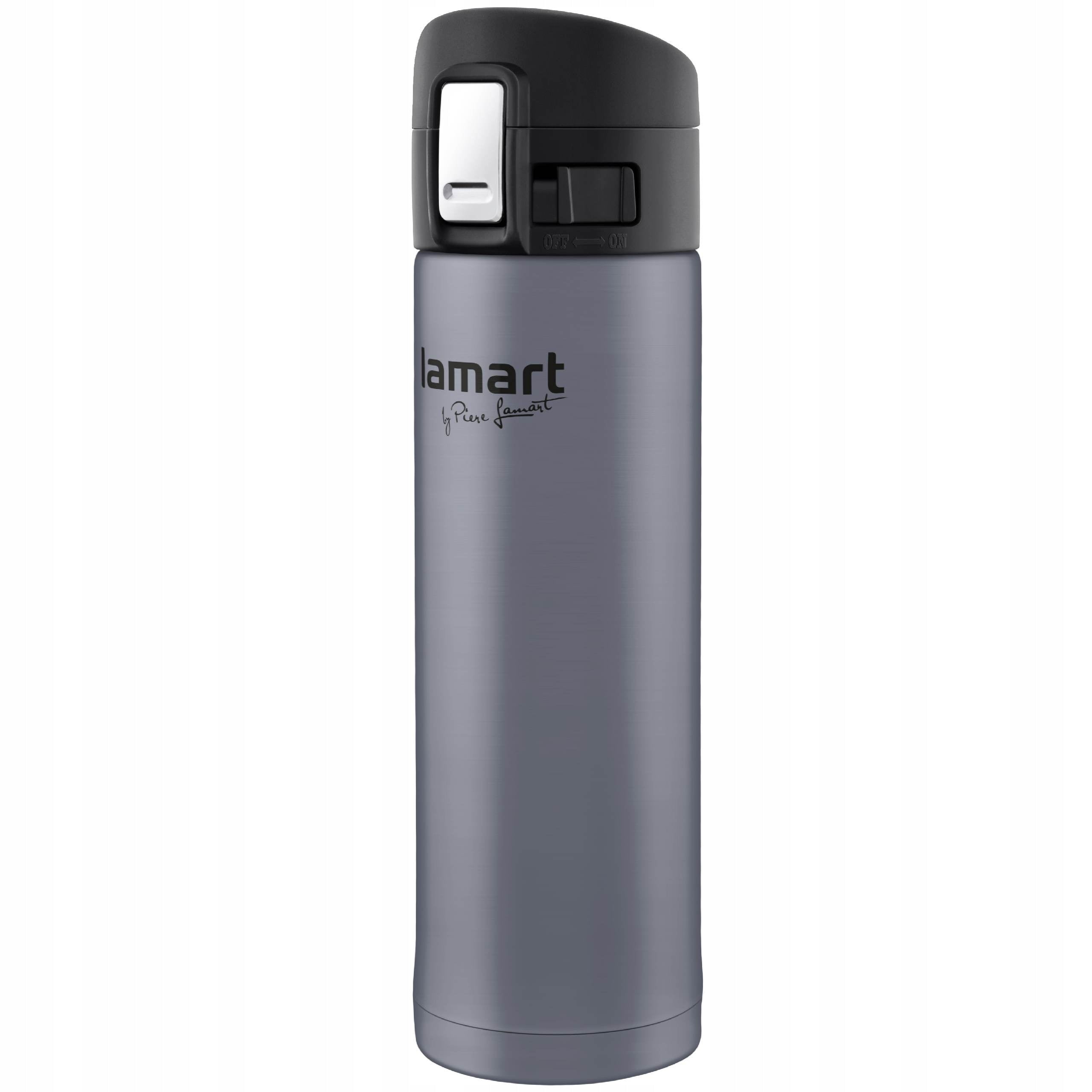 Thermos Thermal Mug Branche Lamart LT4044 0,42L Grey Stainless Steel Packaging status original
