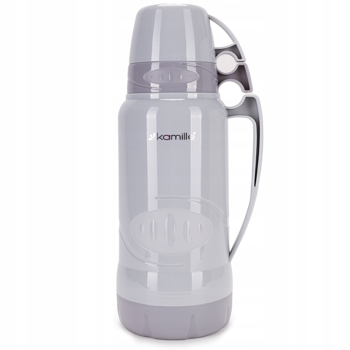 Thermos with glass insert, two cups SEALED 1,8L KAMILLE Manufacturer code KM2032