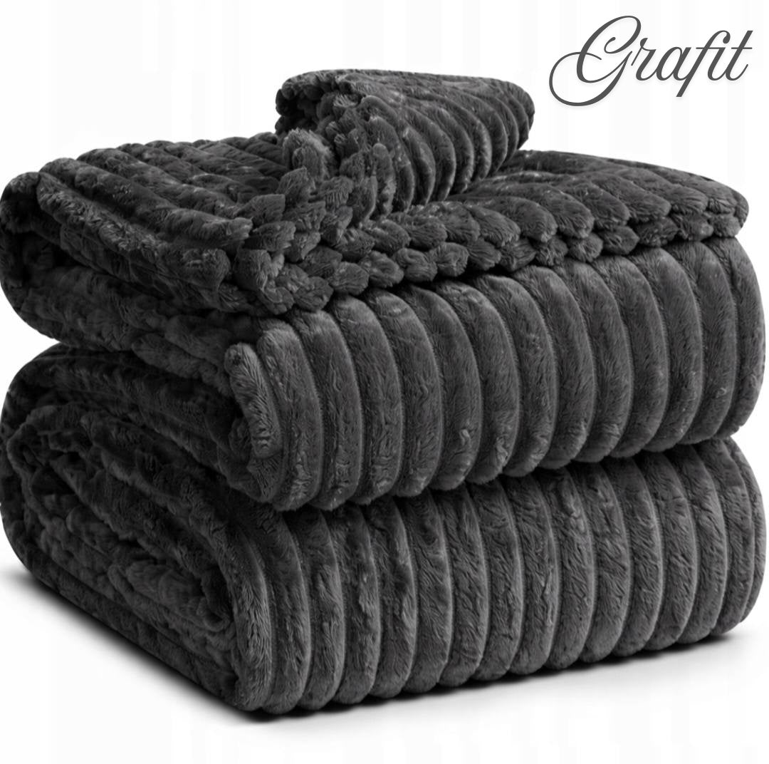 Thick Blanket 200x220cm embossed effect 3D Bedspread plaid warm and soft Packaging status original