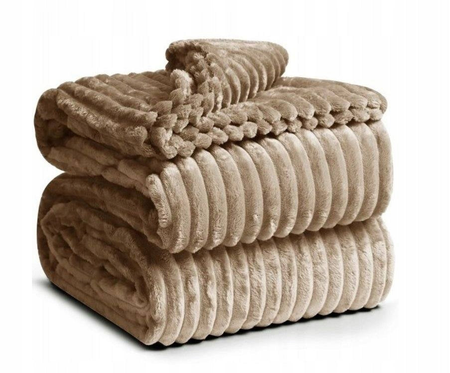 Thick Blanket 200x220cm embossed effect 3D Bedspread plaid warm and soft