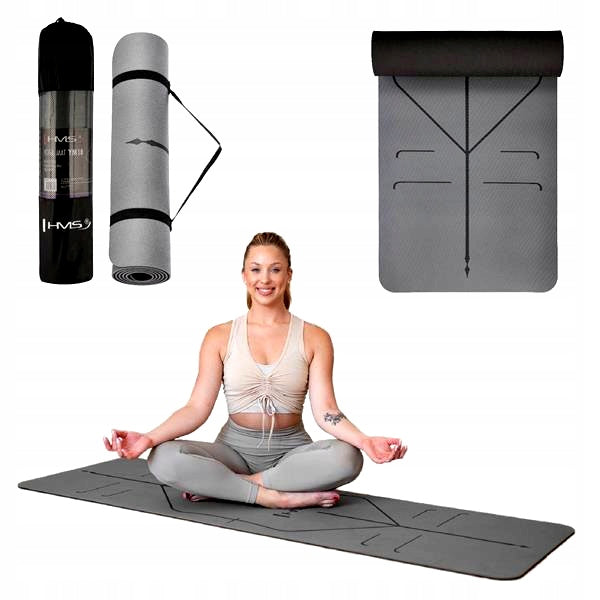 Thick Non-Slip Mat Soft Fitness Yoga Exercise Mat + Handle