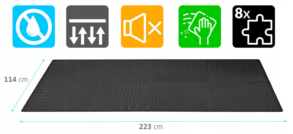 Thick Protective PUZZLE MAT FOR FITNESS EQUIPMENT for Home Gym Exercises Manufacturer code SG-006