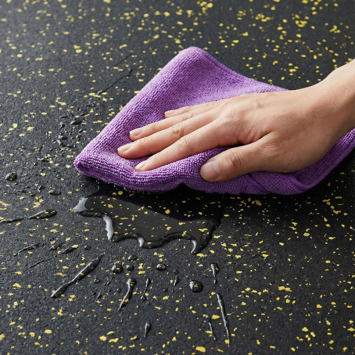 Thick Rubber Floor Mat Free Weight Zone 35mm 100x100 HMS Packaging status original