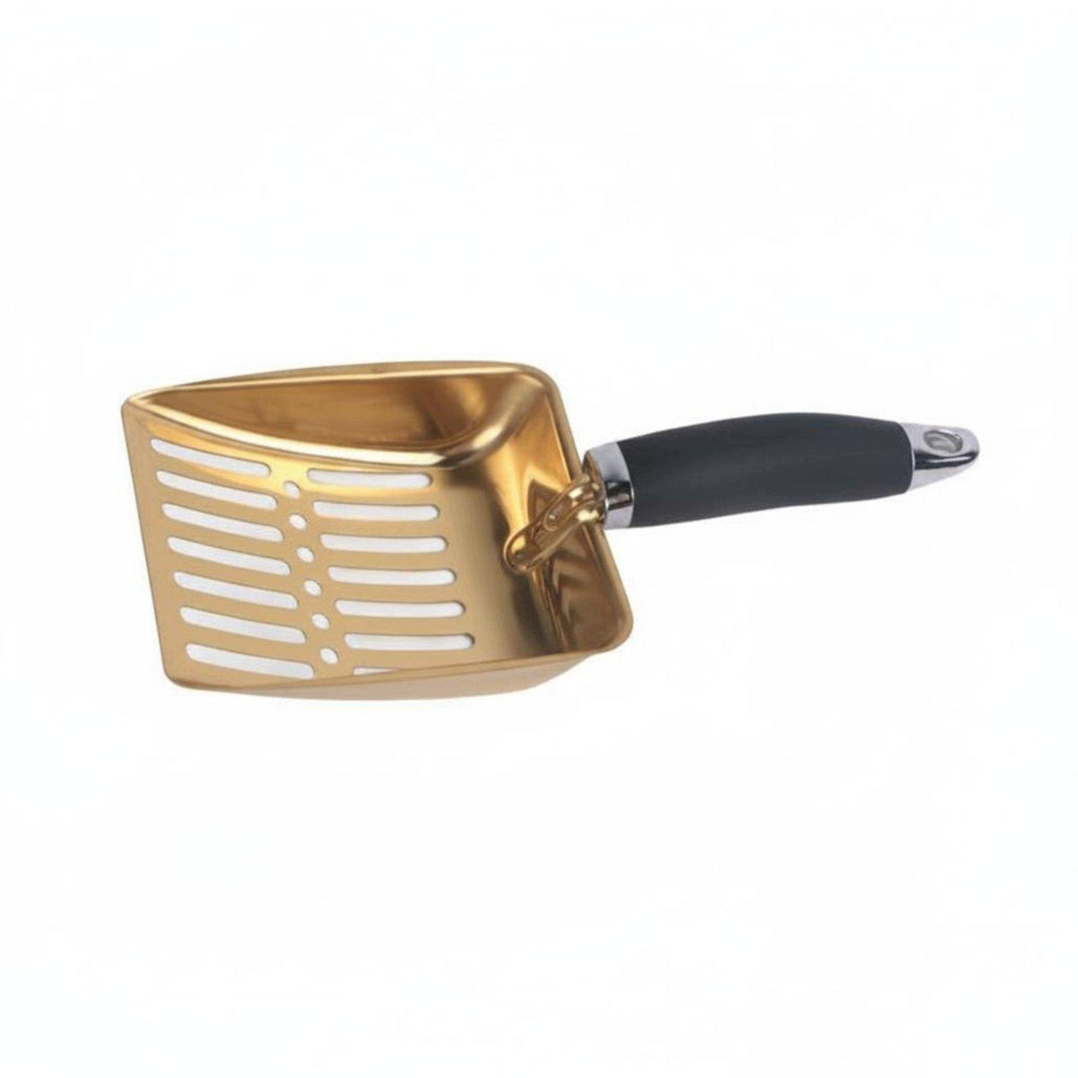 Thick Stainless Steel Litter Non Slip Handle Stainless Steel Litter Gold