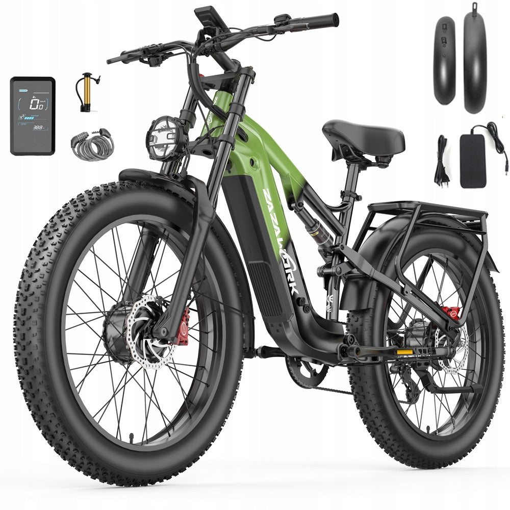 Thick Tyres Off-Road Electric Vehicle ZAZAWORK 1000w*2 50km/h 25ah 150km