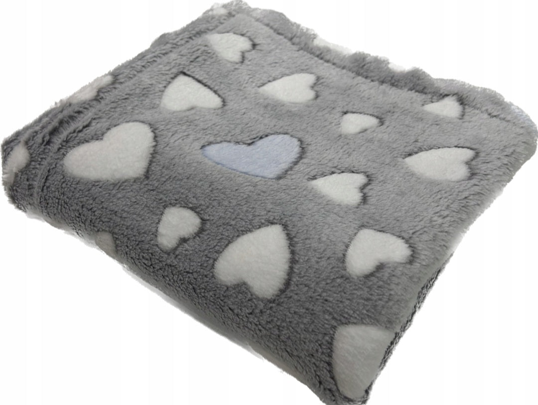 Thick blanket 75x100 for dog, cat fleece Color multicolor