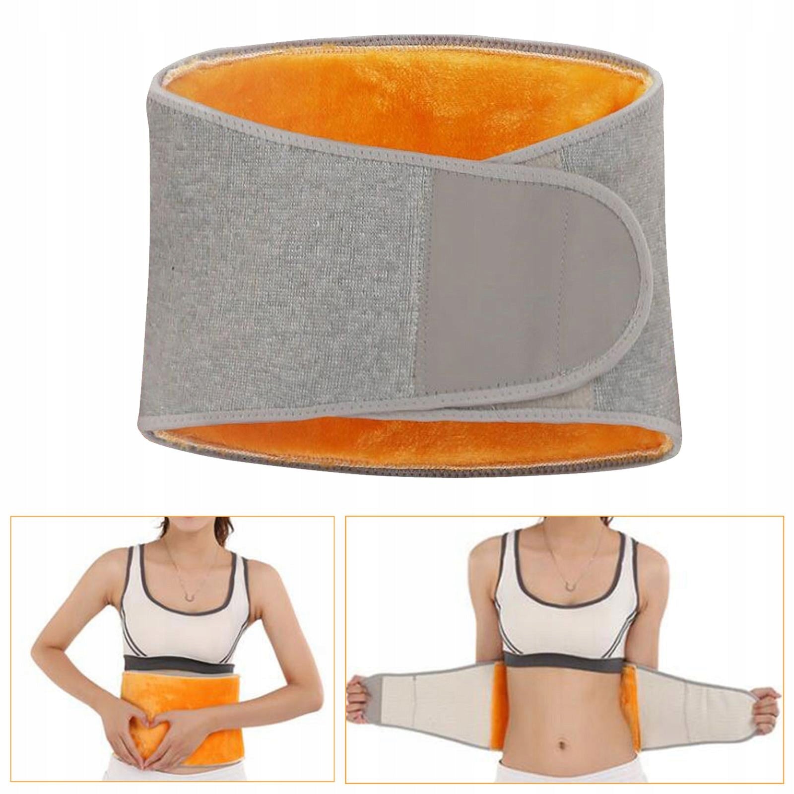 Thicken Plush Waist Lumbar Support Belt Warm Stomach Body Wrap Size other
