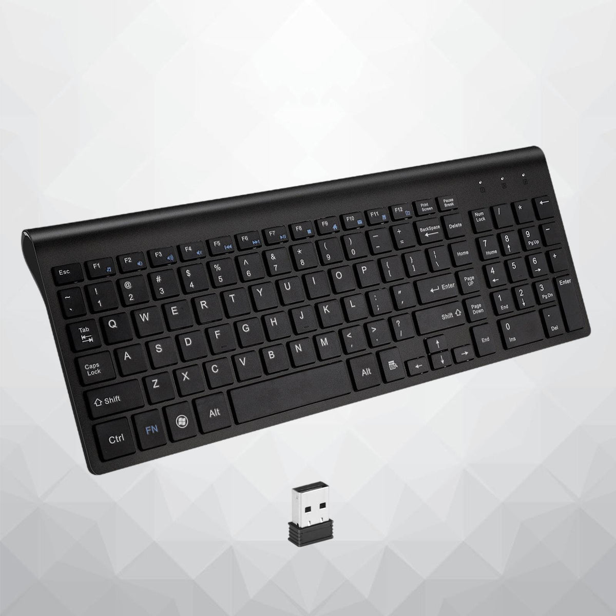 Thin Silent USB Receiver Plug for Laptops Black Manufacturer code perkf-68040037