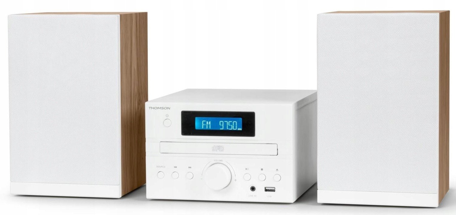 Thomson Mini Tower COSY Bluetooth Bass Boost CD FM Radio 50W White
