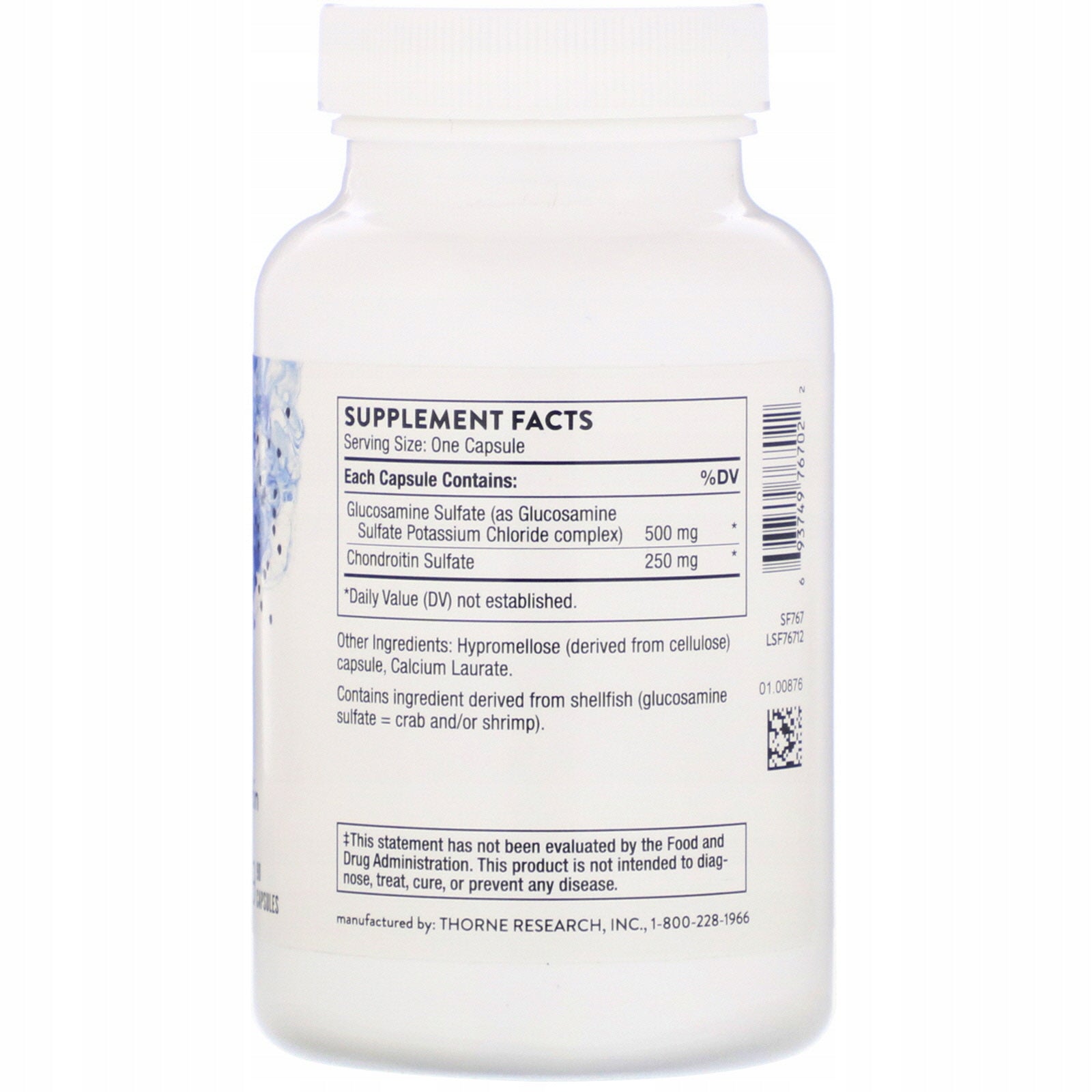 Thorne, Glucosamine & Chondroitin, 90 capsules Name Glucosamine &Chondroitin