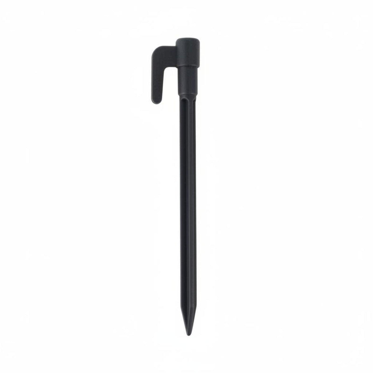 Threaded Ground Stake Firm Hold Threaded Ground Peg Easy Dark Gray