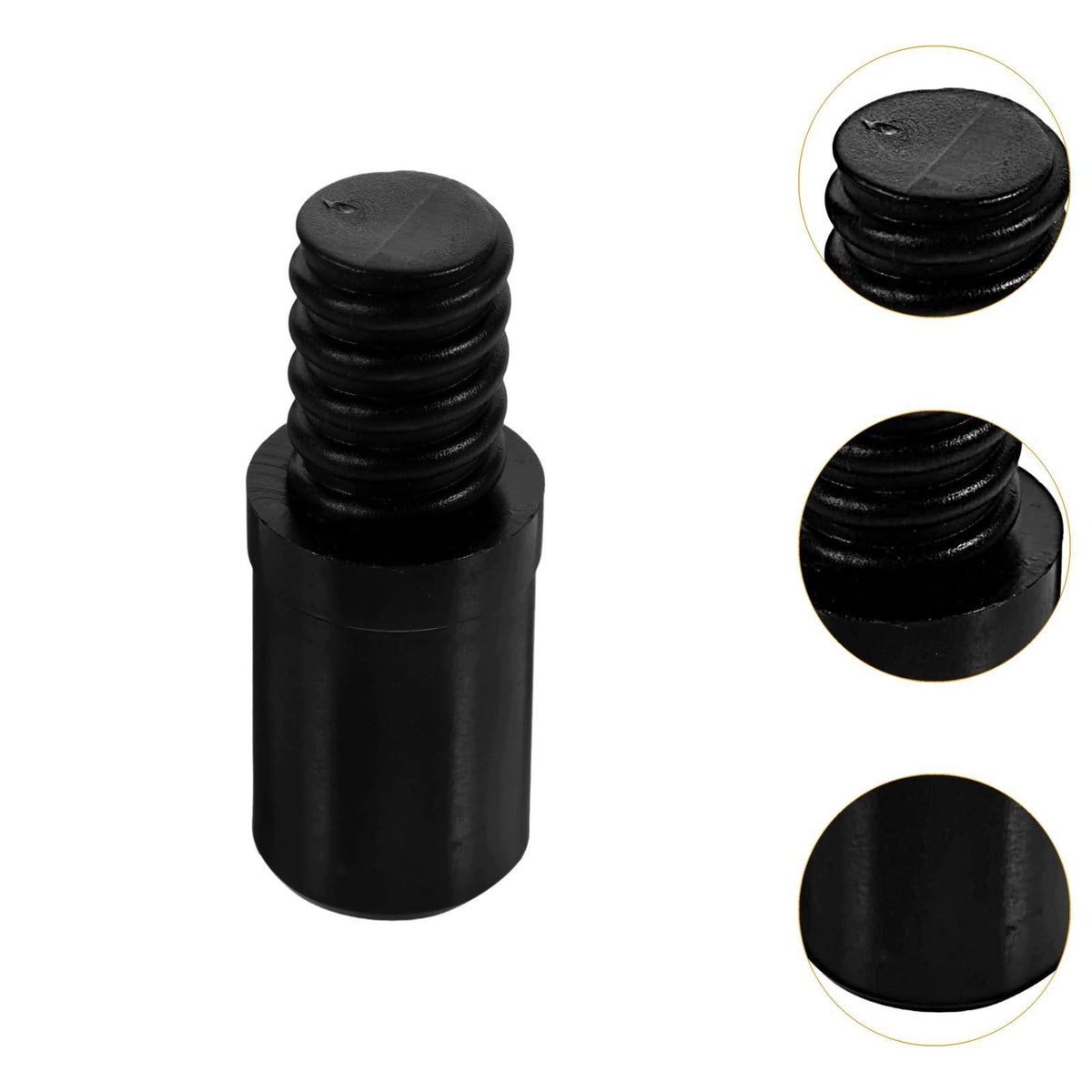 Threaded Tip Connector for Poles and Wooden Handles black 19mm 10pcs Packaging status original