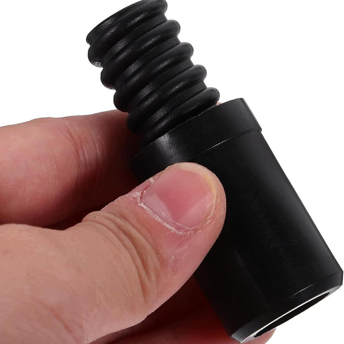 Threaded Tip Connector for Poles and Wooden Handles black silver 4pcs Packaging status original