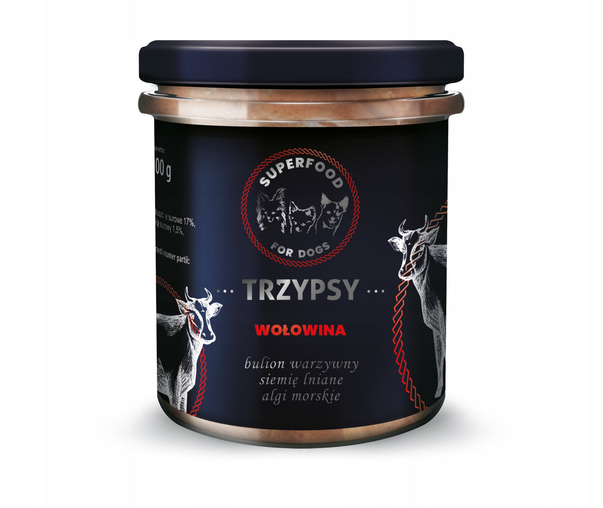 Three Dog Food with Beef 300g