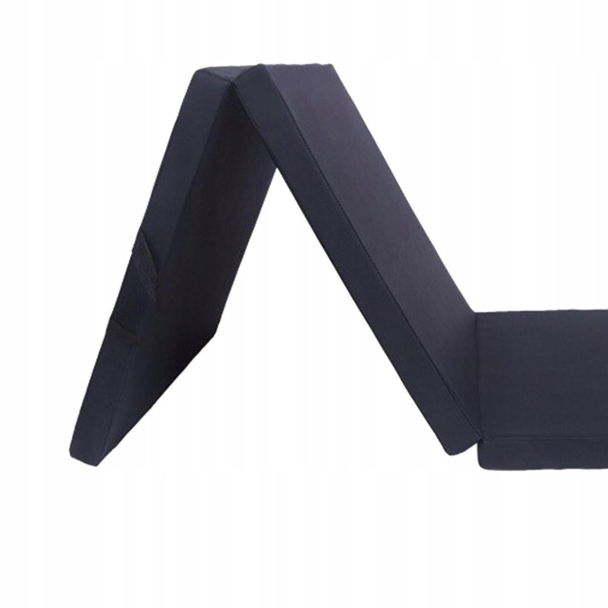 Three Fold Folding Exercise Mat Yoga Mat Protective Black PU Leather Packaging status original