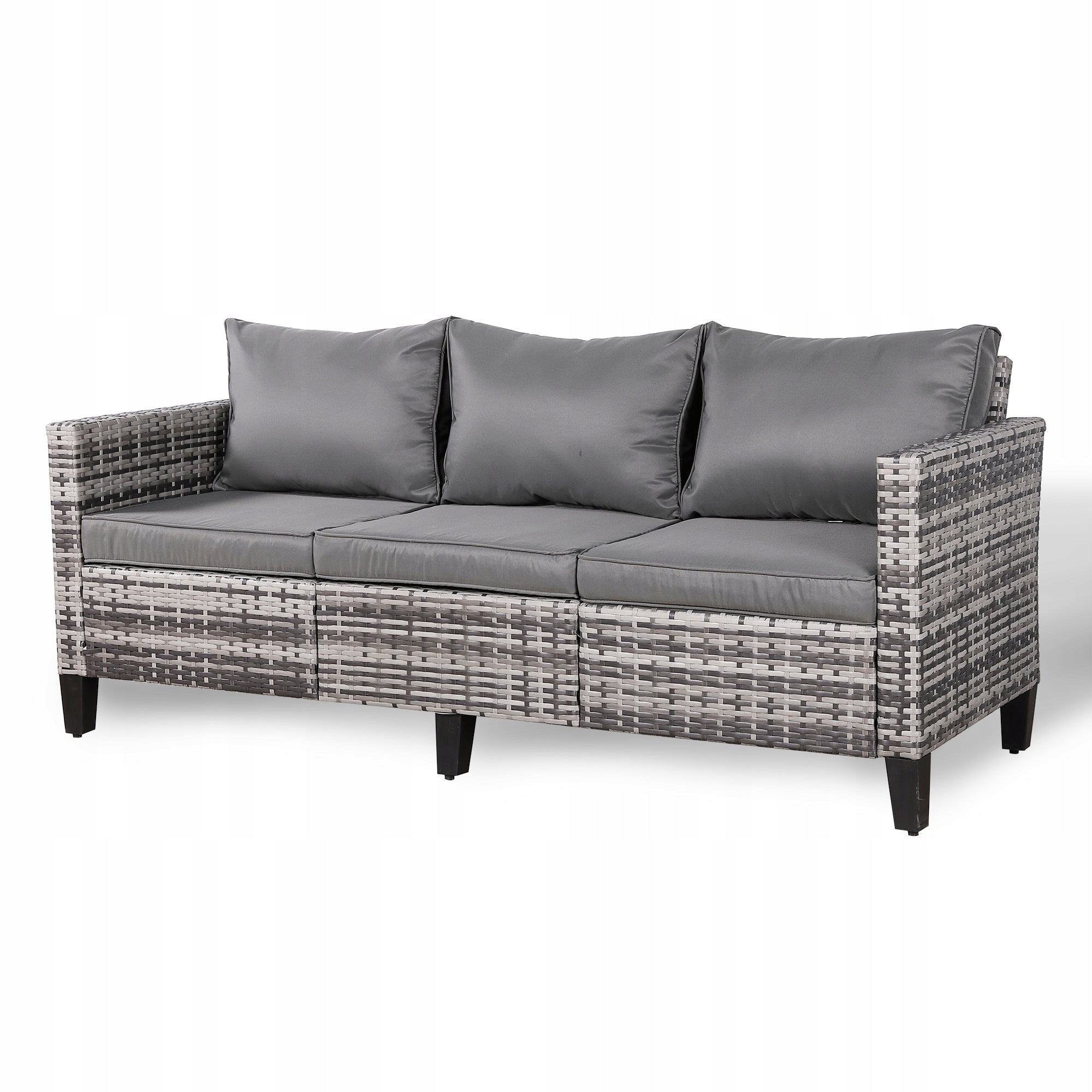 Three Seater Grey Rattan Sofa Manufacturer code RP-S-03
