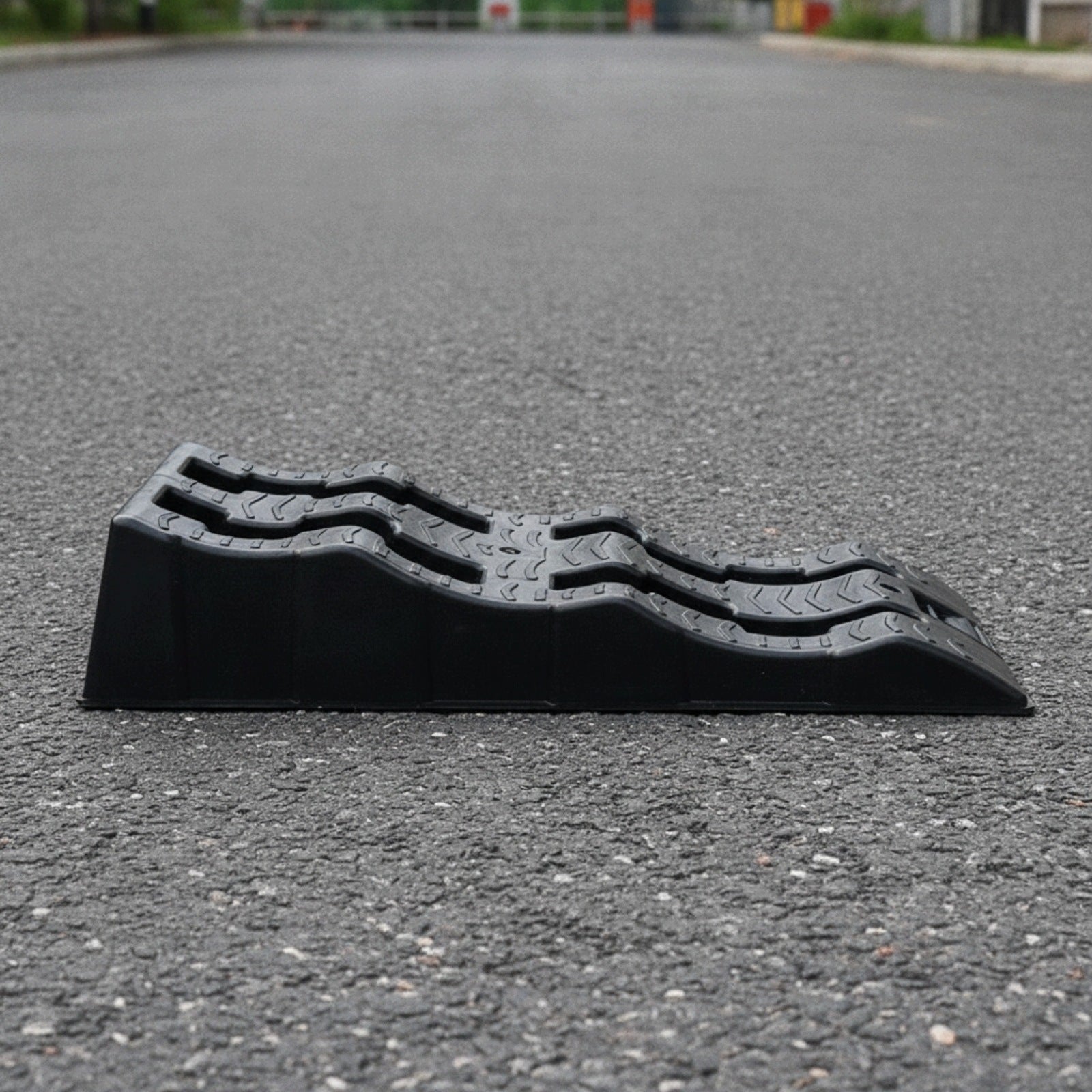 Three-Step Parking Ramp Wedge Heavy-Duty for Driveway, Campsite Leveling Brand no brand