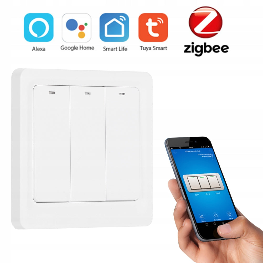 Three Way Wall Switch Panel for Alexa/Google Voice Manufacturer 1Life