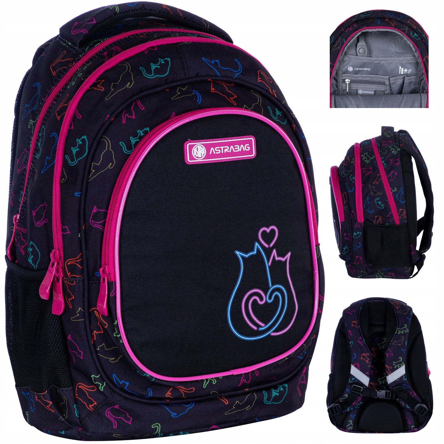 Three-chamber backpack Astrabag Lo&ve Ab330 Multicolor 20 L For Gift
