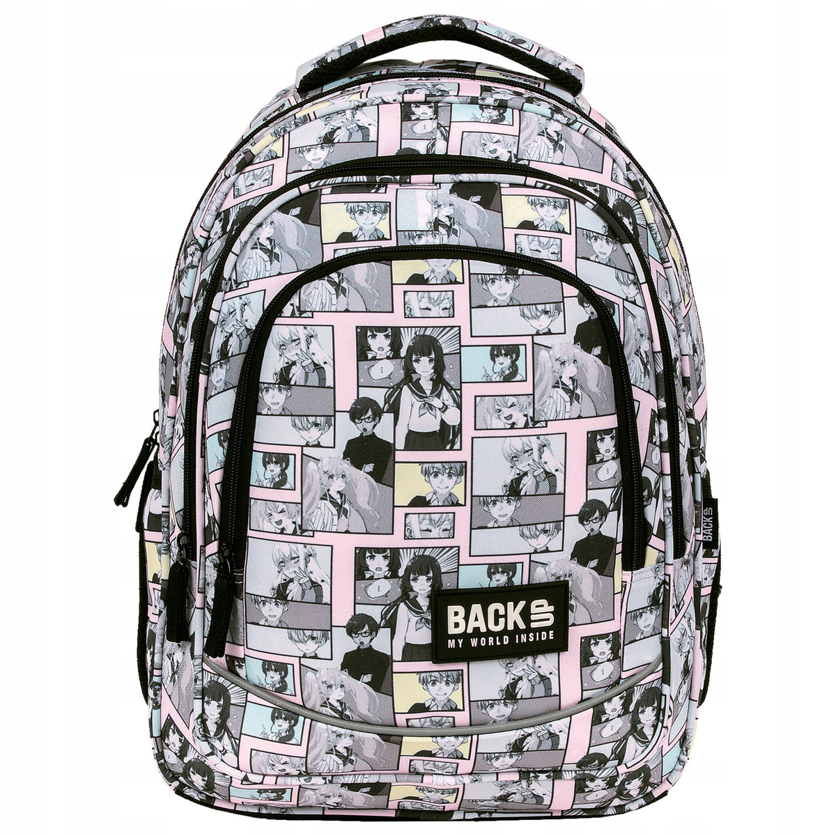 Three-chamber school backpack Derform BACKUP model X anime MANGA PASTEL