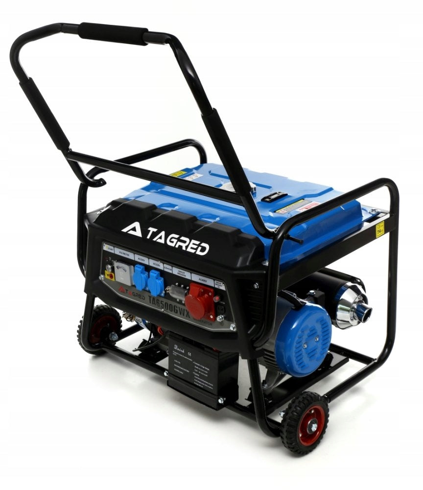 Three-phase generator set 6500W 230V 400V with AVR starter + oil Manufacturer code TA6500GWX