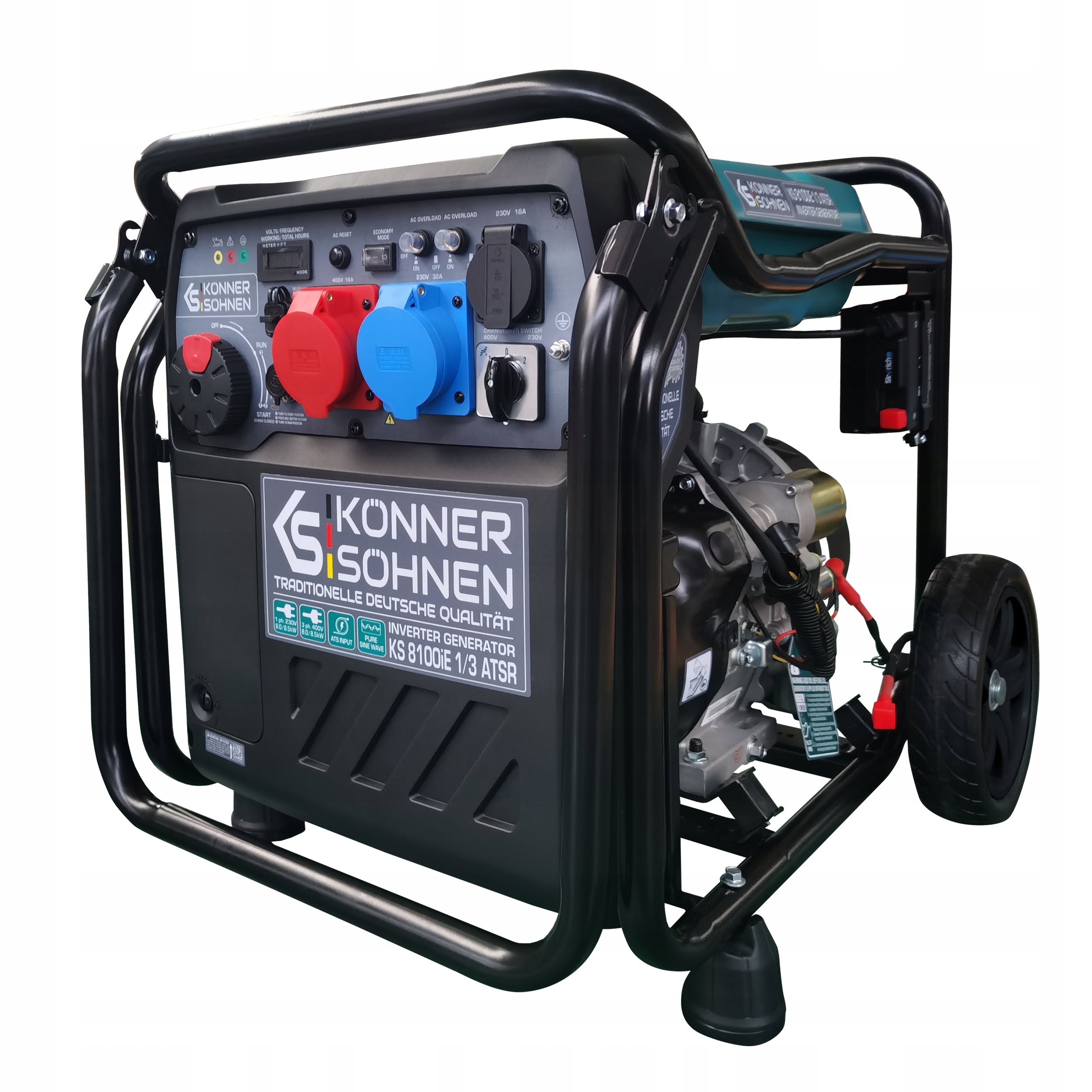 Three-phase generator set Könner & Söhnen 8500 W KS 8100iE 1/3 ATSR