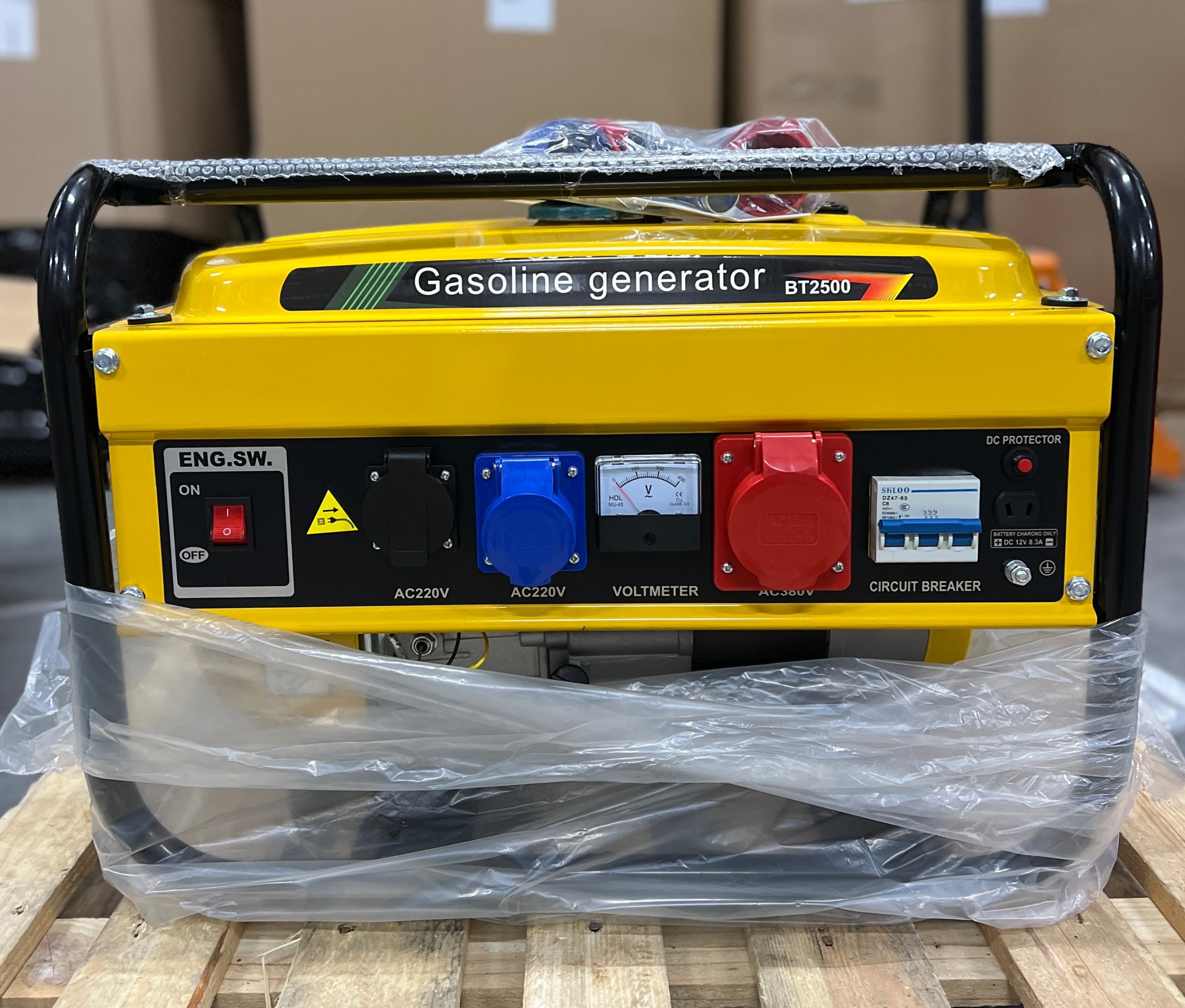 Three-phase portable generator set B2500 COPPER petrol Packaging status original