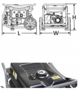 Three-phase portable generator set Pramac WX 6250 ES 6,1KW petrol Manufacturer code PR532HXB000