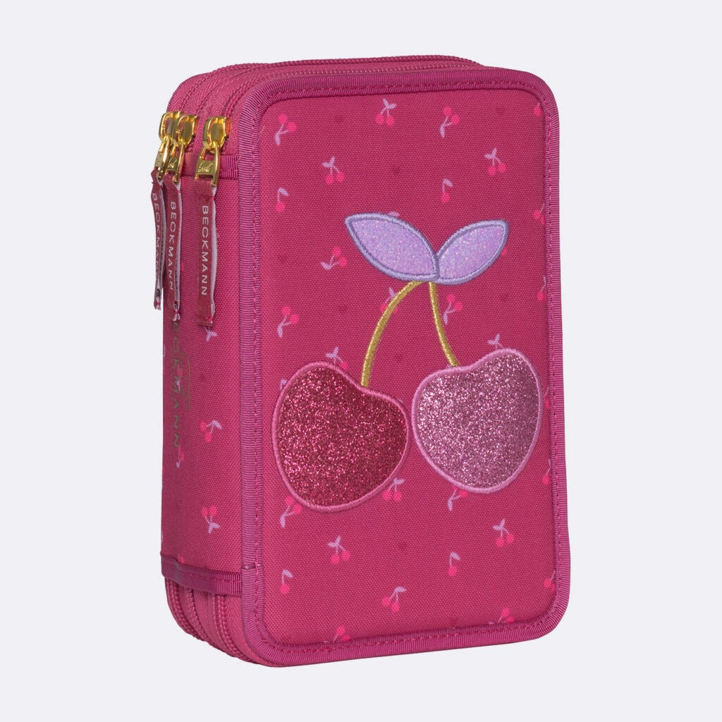 Three-section case fully equipped, Cherry