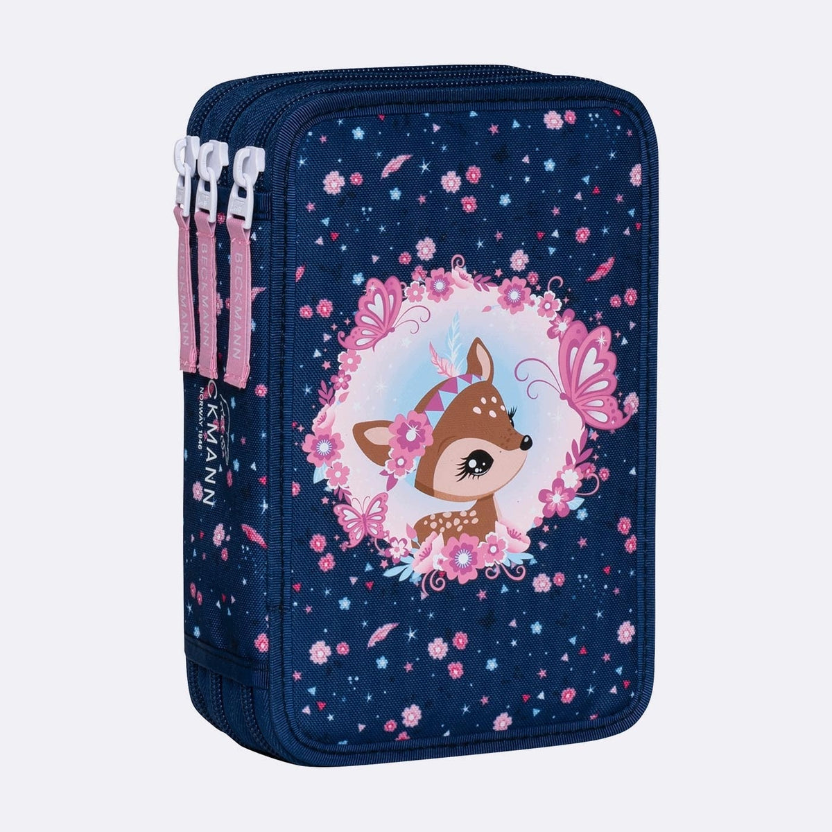 Three-section case fully equipped, Forest Deer Blue