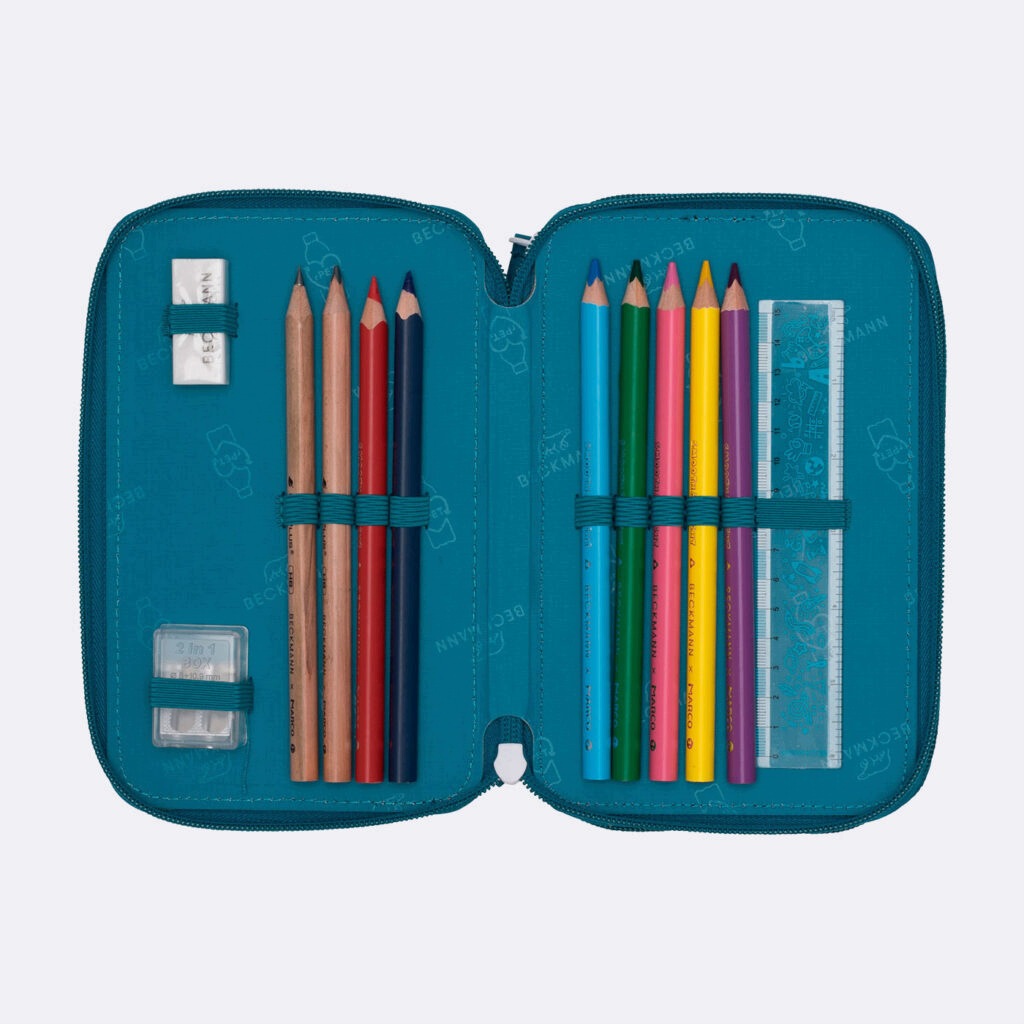 Three-section case fully equipped, Jungle Game Brand BECKMANN