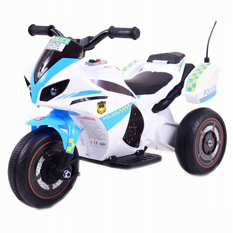 Three-wheel police motor for battery /GTM5588A Manufacturer code GTM-5588A-POLICJA-NIEBIESKA