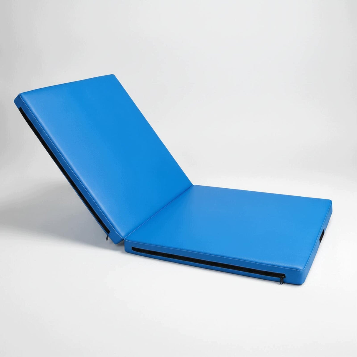 Threesection Foldable Gymnastics Mat Cushioned Folding Blue 120x60x5cm Packaging status original