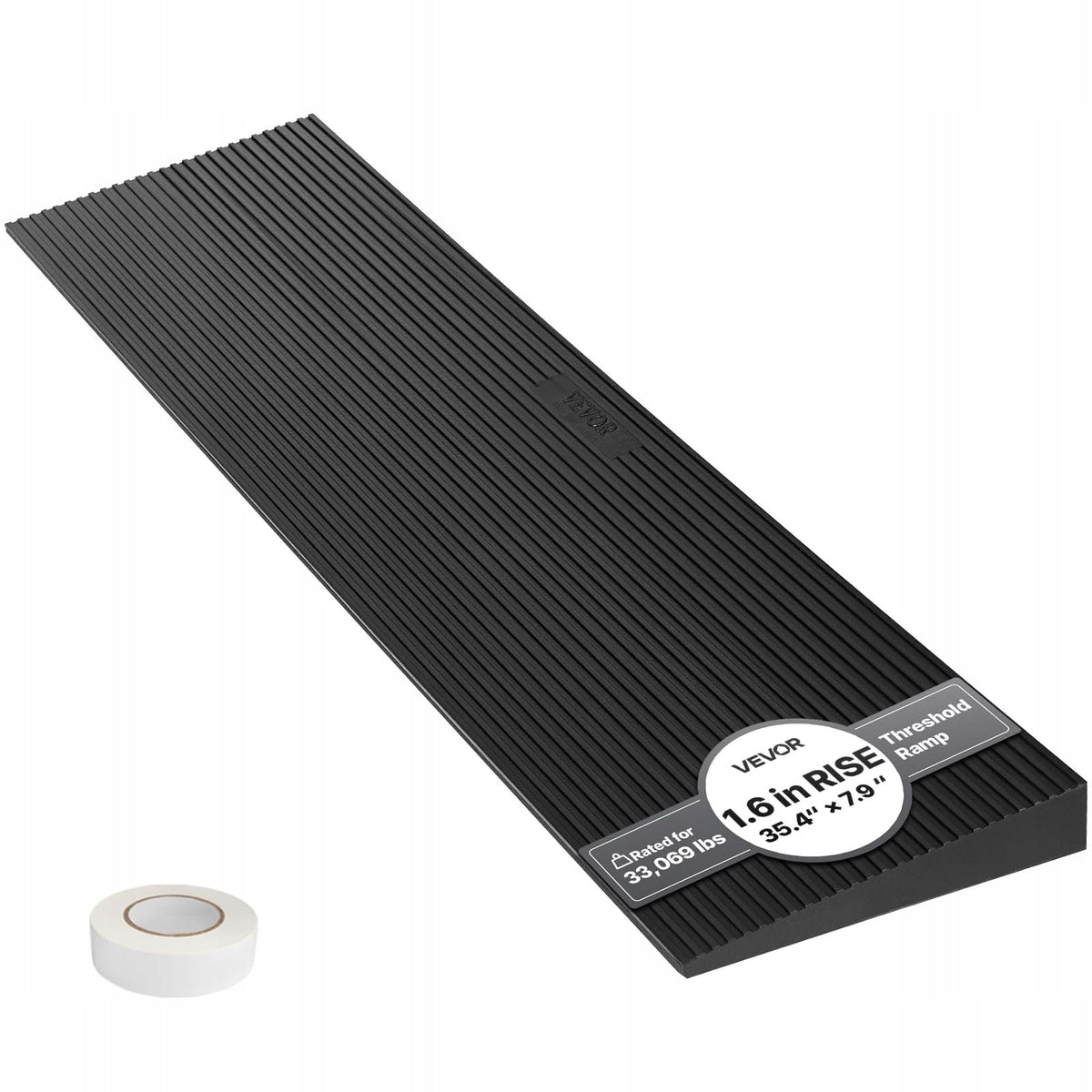 Threshold ramp VEVOR 90x20x4 cm load capacity 15 tons non-slip