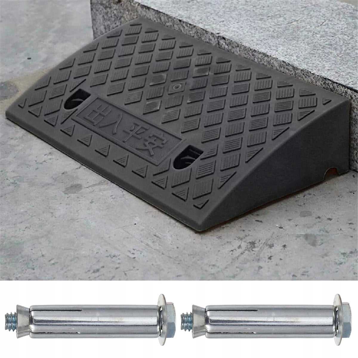 Threshold ramp with anti-slip and shock absorption for car and scooter black Product weight with unit packaging 1.21 kg