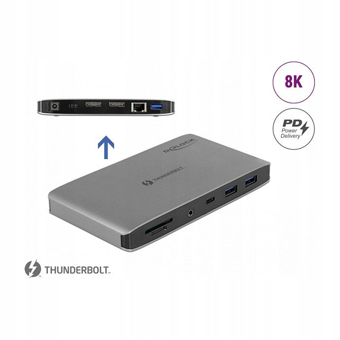 Thunderbolt 3 8K Docking Station with Dual DisplayPort and USB