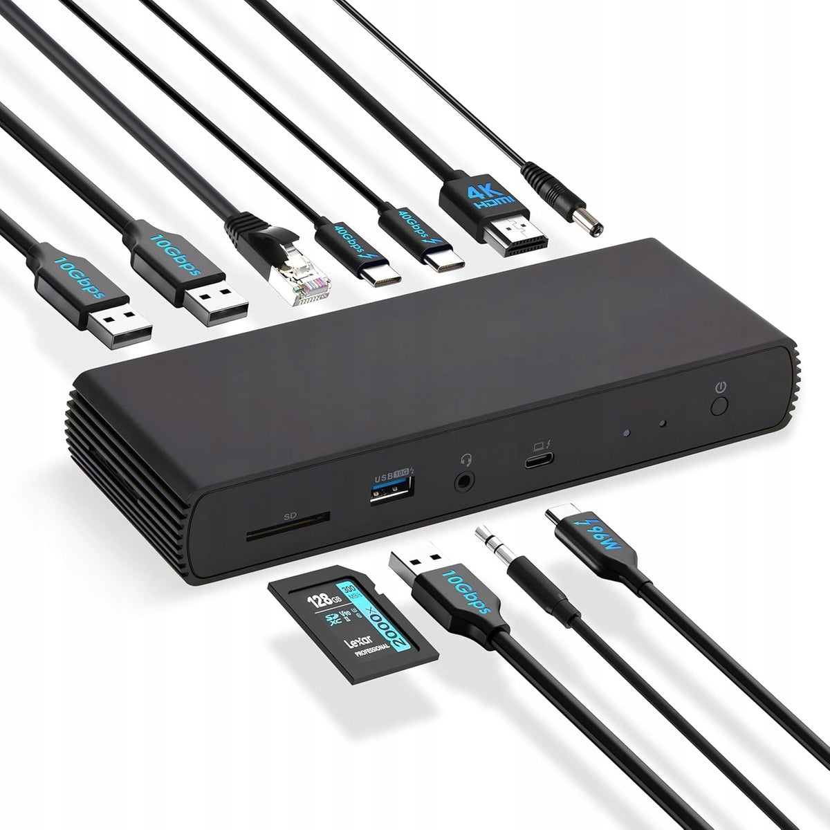 Thunderbolt4 8K Dual 4K 60Hz 96W PD 40Gb/s Amazon Basics docking station