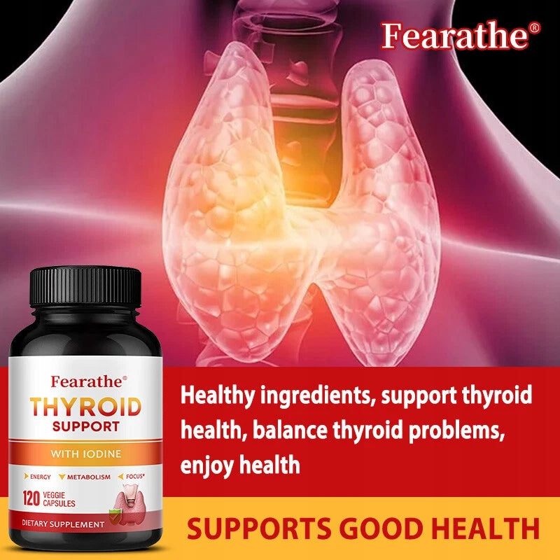 Thyroid support – Supports thyroid health and metabolism – with iodine Expiration date at least 1 year from the date of purchase
