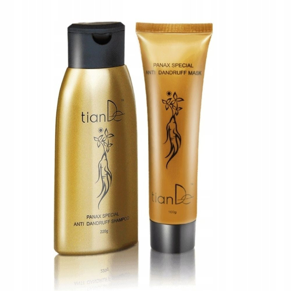 Kit zur vollständigen Haarwiederherstellung mit Ginseng-Extrakt: Shampoo und Maske, 1 Stk 