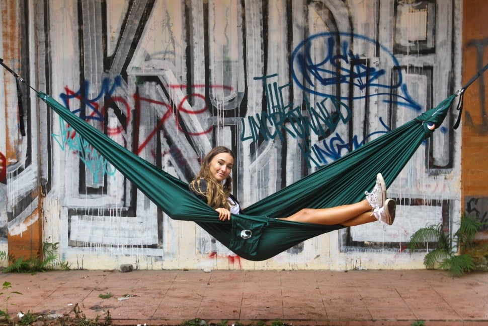 Ticket To The Moon Compact Dark Green TMC05 hammock Total length 320 cm