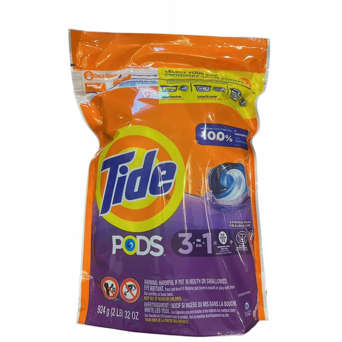 Tide 3in1 Spring Meadow 39 Pack Washing Capsules Manufacturer code 030772107669