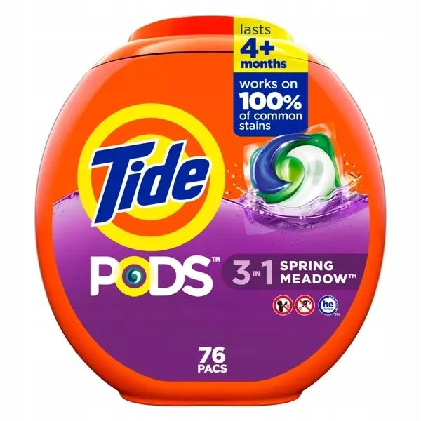 Tide Coldwater Spring Meadow 76 Pack - Laundry Capsules