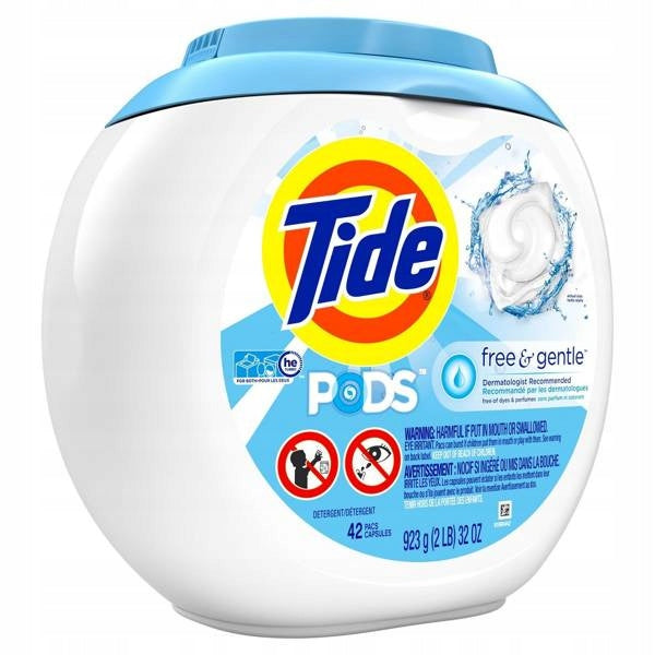 Tide Free & Gentle Cold Water Laundry Detergent, 42 Loads Trade name other