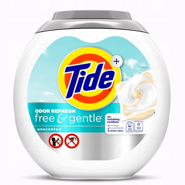 Tide Odor Refresh Free & Gentle 25pcs-Universal Fabric Washing Capsules