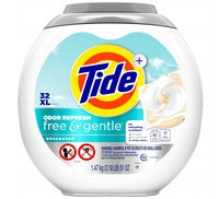 Tide Odor Refresh Free & Gentle 32 Pack - Laundry Capsules