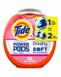 Tide Power Pods Downy April Fresh 25 pcs - Universal Washing Capsules