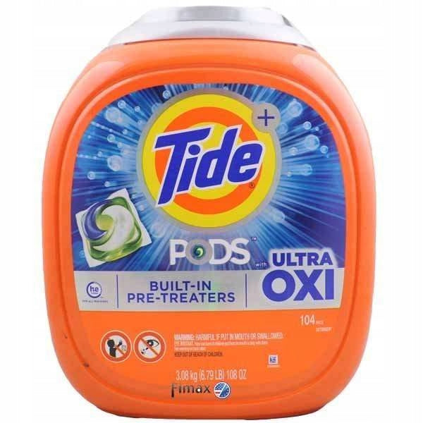 Tide Ultra Oxi 104 Pack - Universal Capsules